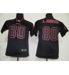 Nike Youth Houston Texans #80 Andre Johnson black jerseys[Lights out]