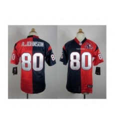Nike Youth Houston Texans #80 Andre a.johnson blue-red jerseys[Elite split 10th patch]