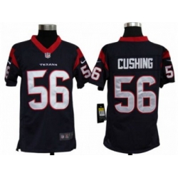 Nike Youth NFL Houston Texans #56 Brian Cushing Blue Jerseys