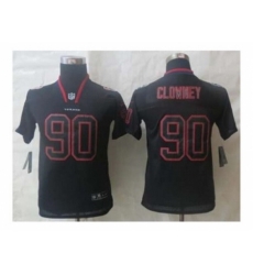 Nike Youth jerseys houston texans #90 clowney black[Elite lights out][clowney]