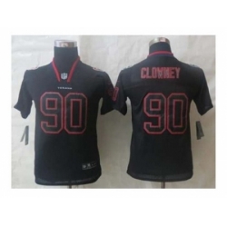 Nike Youth jerseys houston texans #90 clowney black[Elite lights out][clowney]