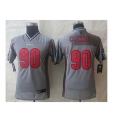 Nike Youth jerseys houston texans #90 clowney grey[Elite vapor][clowney]
