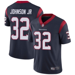 Texans 32 Lonnie Johnson Jr  Navy Blue Team Color Youth Stitched Football Vapor Untouchable Limited Jersey