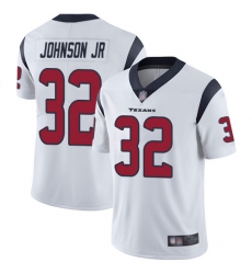 Texans 32 Lonnie Johnson Jr  White Youth Stitched Football Vapor Untouchable Limited Jersey