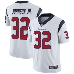 Texans 32 Lonnie Johnson Jr  White Youth Stitched Football Vapor Untouchable Limited Jersey