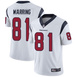 Texans 81 Kahale Warring White Youth Stitched Football Vapor Untouchable Limited Jersey