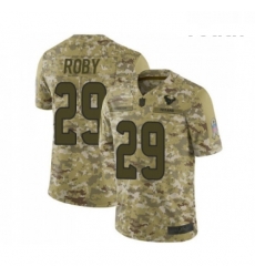 Youth Houston Texans 29 Bradley Roby Limited Camo 2018 Salute to Service Football Jersey