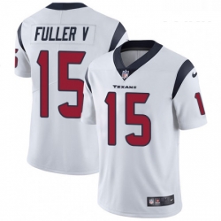 Youth Nike Houston Texans 15 Will Fuller V Elite White NFL Jersey