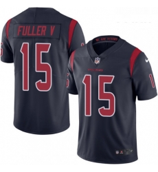 Youth Nike Houston Texans 15 Will Fuller V Limited Navy Blue Rush Vapor Untouchable NFL Jersey