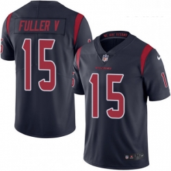 Youth Nike Houston Texans 15 Will Fuller V Limited Navy Blue Rush Vapor Untouchable NFL Jersey