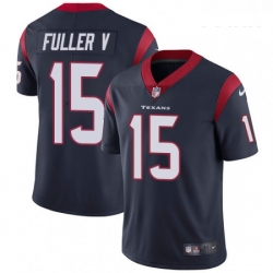 Youth Nike Houston Texans 15 Will Fuller V Limited Navy Blue Team Color Vapor Untouchable NFL Jersey