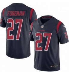 Youth Nike Houston Texans 27 DOnta Foreman Limited Navy Blue Rush Vapor Untouchable NFL Jersey
