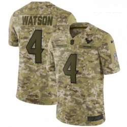 Youth Nike Houston Texans 4 Deshaun Watson Limited Camo 2018 Salute to Service NFL Jersey