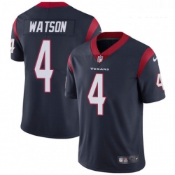 Youth Nike Houston Texans 4 Deshaun Watson Limited Navy Blue Team Color Vapor Untouchable NFL Jersey