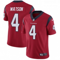 Youth Nike Houston Texans 4 Deshaun Watson Limited Red Alternate Vapor Untouchable NFL Jersey