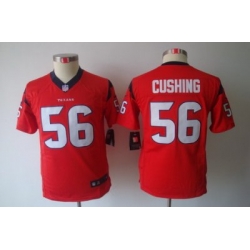 Youth Nike Houston Texans 56 Brian Cushing Red Color Limited Jerseys