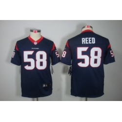 Youth Nike Houston Texans #58 Brooks Reed Blue Color[Youth Limited Jerseys]