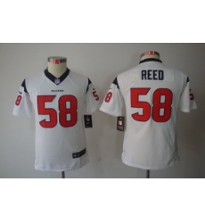 Youth Nike Houston Texans #58 Brooks Reed White Color[Youth Limited Jerseys]