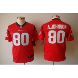 Youth Nike Houston Texans #80 Andre Johnson Red Color Limited Jerseys