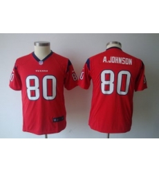 Youth Nike Houston Texans #80 Andre Johnson Red Jerseys