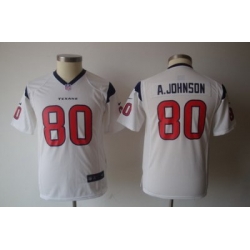 Youth Nike Houston Texans #80 Andre Johnson White Jerseys