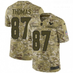 Youth Nike Houston Texans 87 Demaryius Thomas Limited Camo 2018 Salute to Service NFL Jersey