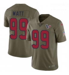 Youth Nike Houston Texans 99 JJ Watt Limited Olive 2017 Salute to Service NFL Jersey
