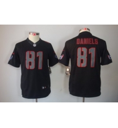 Youth Nike NFL Houston Texans #81 Owen Daniels Black Jerseys(Impact Limited)