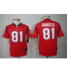 Youth Nike NFL Houston Texans #81 Owen Daniels Red Color[Youth Limited Jerseys]