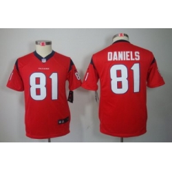 Youth Nike NFL Houston Texans #81 Owen Daniels Red Color[Youth Limited Jerseys]