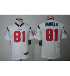 Youth Nike NFL Houston Texans #81 Owen Daniels White Color[Youth Limited Jerseys]