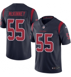 Youth Nike Texans 55 Benardrick McKinney Navy Blue Stitched NFL Limited Rush Jersey