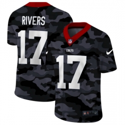 Indianapolis Colts 17 Philip Rivers Men Nike 2020 Black CAMO Vapor Untouchable Limited Stitched NFL Jersey