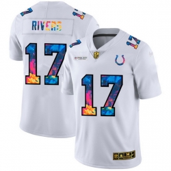 Indianapolis Colts 17 Philip Rivers Men White Nike Multi Color 2020 NFL Crucial Catch Limited NFL Jersey