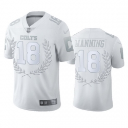 Indianapolis Colts 18 Peyton Manning Men 27 Nike Platinum NFL MVP Limited Edition Jersey