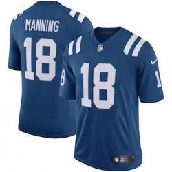 Indianapolis Colts 18 Peyton Manning Men Nike Royal Retired Player Limited Jersey