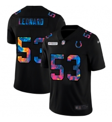 Indianapolis Colts 53 Darius Leonard Men Nike Multi Color Black 2020 NFL Crucial Catch Vapor Untouchable Limited Jersey