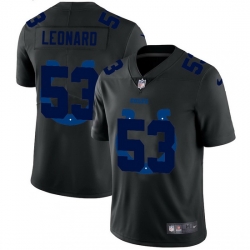 Indianapolis Colts 53 Darius Leonard Men Nike Team Logo Dual Overlap Limited NFL Jersey Black