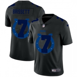 Indianapolis Colts 7 Jacoby Brissett Men Nike Team Logo Dual Overlap Limited NFL Jersey Black