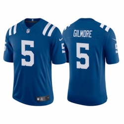 Men Indianapolis Colts 5 Stephon Gilmore Blue Stitched Football Jerseyy
