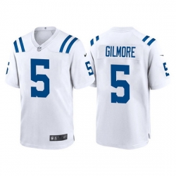 Men Indianapolis Colts 5 Stephon Gilmore White Stitched Football Jersey