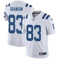 Men Indianapolis Colts 83 Indianapolis Colts Kylen Granson White Limited Jersey