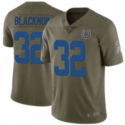 Men Indianapolis Colts Julian Blackmon 2017 Salute to Service Jersey Green Limited