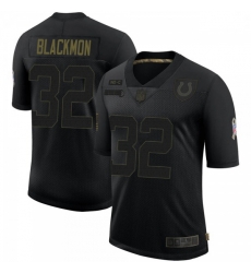 Men Indianapolis Colts Julian Blackmon 2020 Salute To Service Jersey Black Limited