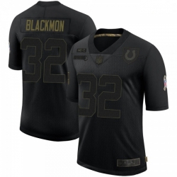 Men Indianapolis Colts Julian Blackmon 2020 Salute To Service Jersey Black Limited
