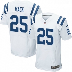 Men Nike Indianapolis Colts 25 Marlon Mack Elite White NFL Jersey