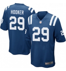 Men Nike Indianapolis Colts 29 Malik Hooker Game Royal Blue Team Color NFL Jersey
