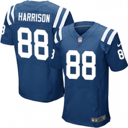 Men Nike Indianapolis Colts 88 Marvin Harrison Elite Royal Blue Team Color NFL Jersey