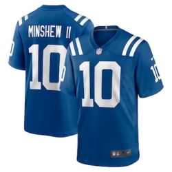 Men's Indianapolis Colts #10 Gardner Minshew II Royal Nike Game Jersey