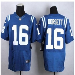 New Indianapolis Colts #16 Phillip Dorsett Royal Blue Team Color Men Stitched NFL Elite Jersey